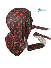 Load image into Gallery viewer, Silky BLACK/RED LV Durag