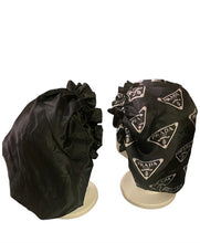 Load image into Gallery viewer, Reversible Satin Bonnet - Black Luxe Edition