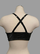 Load image into Gallery viewer, Auden Black Metallic Racer Back Bralette