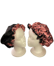 Load image into Gallery viewer, Silky Reversible Bonnet - Pink Elegance