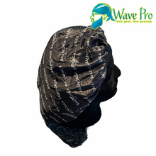 Load image into Gallery viewer, Wave Pro Durags | Silky Black Balencia Bonnet