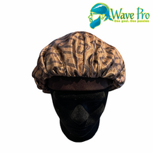 Load image into Gallery viewer, Wave Pro Durags | Silky Black/Gold Fendi Bonnet