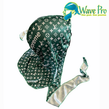 Load image into Gallery viewer, Wave Pro Duags | Silky Green LV Supreme Durag