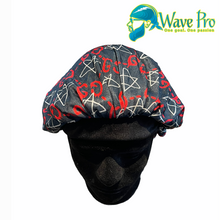 Load image into Gallery viewer, Wave Pro Durags | Silky Red/Black GG Bonnet