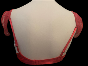 Men's Cross Dress Red Mesh Bra