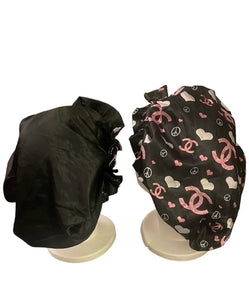 Silky Black Chanel Bonnet