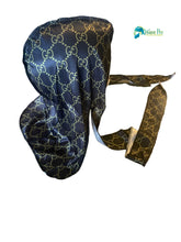 Load image into Gallery viewer, Silky Designer Midnight GG Durag
