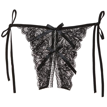 Sexy Lace Side-tie Crotchless Panty