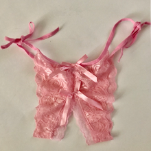 Load image into Gallery viewer, Crotchless Panty With Side Ties
