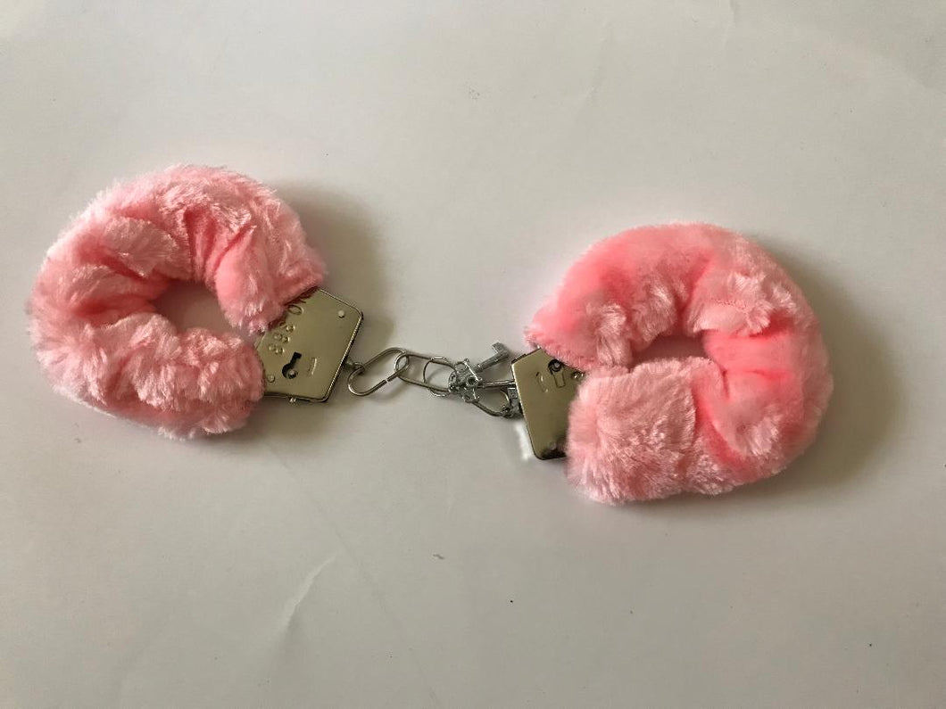 Pink Plush Handcuffs