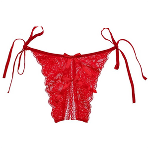 Sexy Lace Side-tie Crotchless Panty