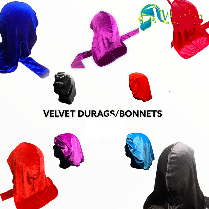 Wave Pro Durags, Black LV Bonnet