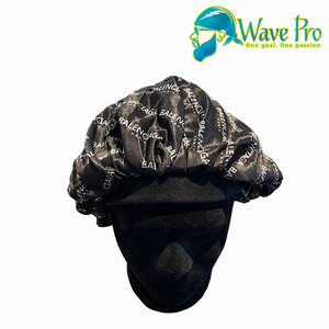 Wave Pro Durags | Silky Black Balencia Bonnet