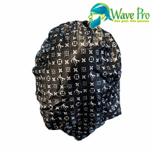 Load image into Gallery viewer, Wave Pro Durags | Silky Black LV Bonnet

