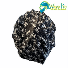 Load image into Gallery viewer, Wave Pro Durags | Silky Black Chanel Bonnet
