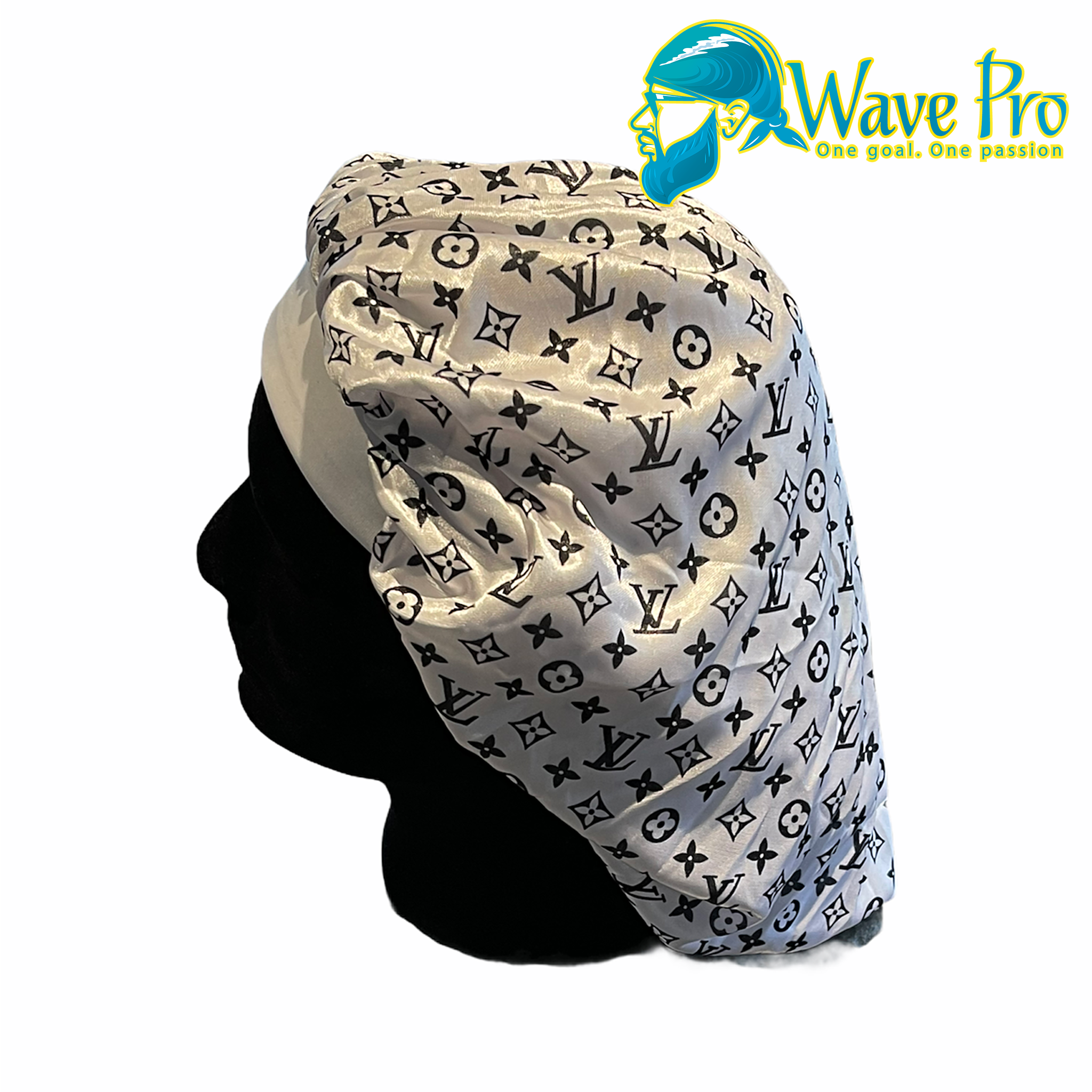 Wave Pro Durags, Black LV Bonnet