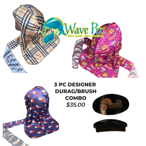 Wave Pro Durags | Silky 3pc Durag/Brush Bundle