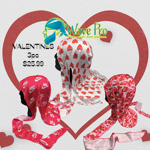 Wave Pro Durags | Silky Valentines 3pc Durag Combo