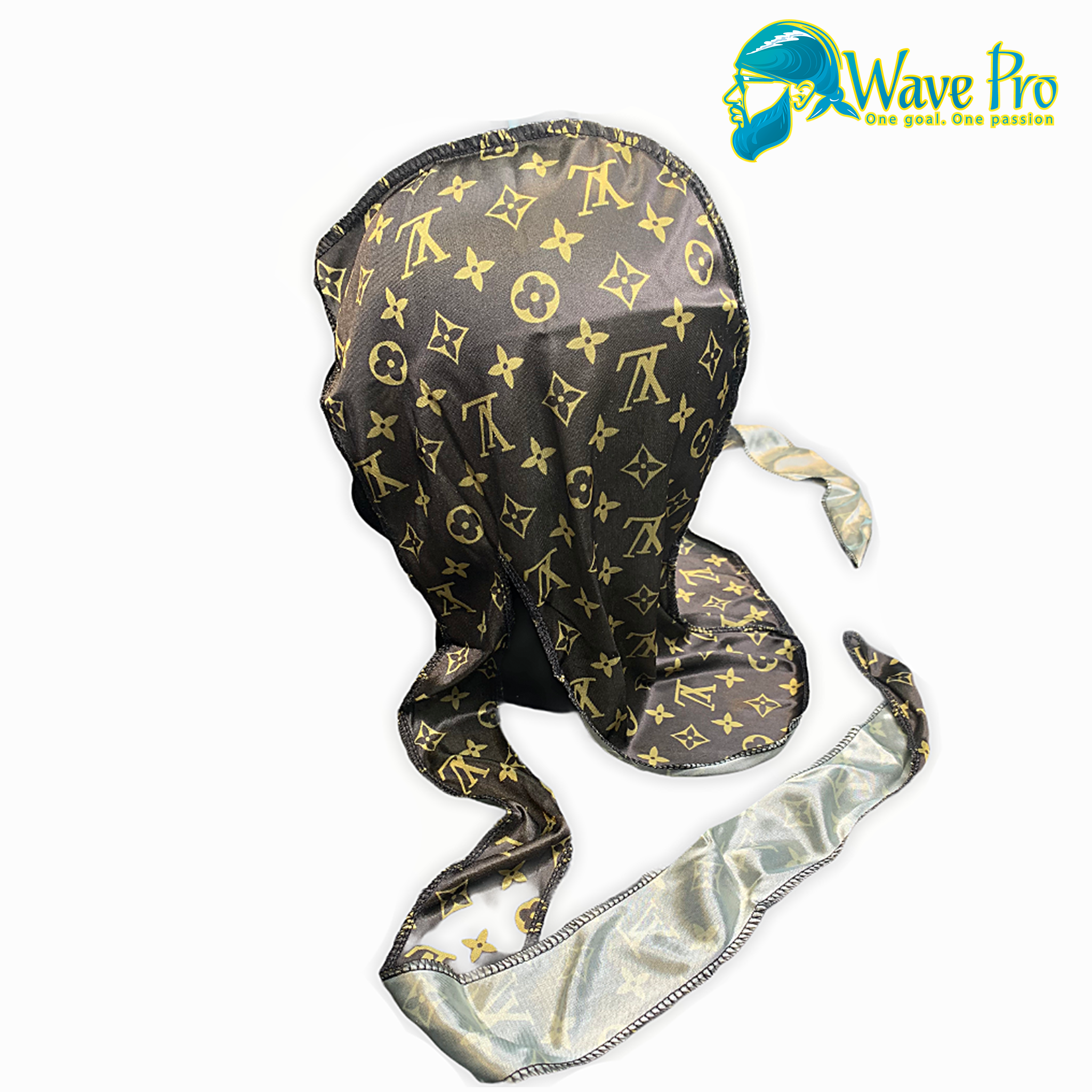 Dark Brown LV Durag Or Oversized Bonnet - Kreative Kollections Boutique