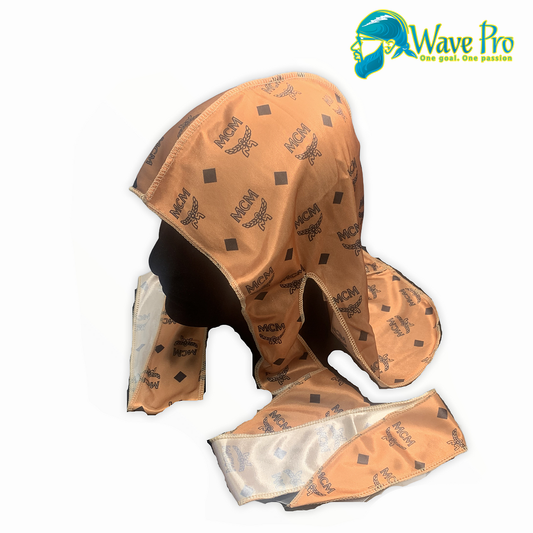 Wave Pro Durags | Silky Gold MCM Durag