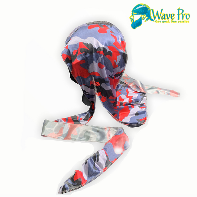 Wave Pro Durags | Silky Gray/Pink Camou Durag
