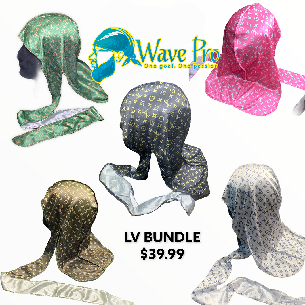 Durags For Sale Designer LV Durag Bundle Best Durag Brand WaVePr0