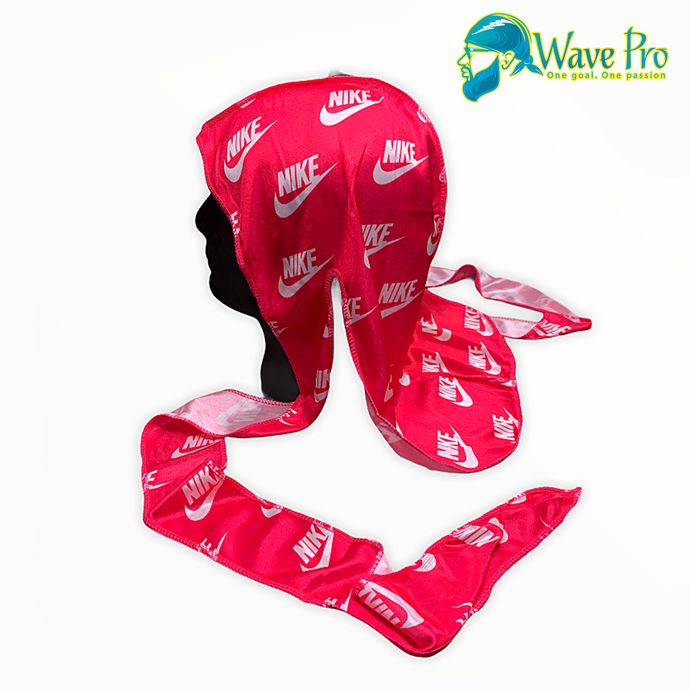 Wave Pro Durags - Silky Pink Swoosh Durag