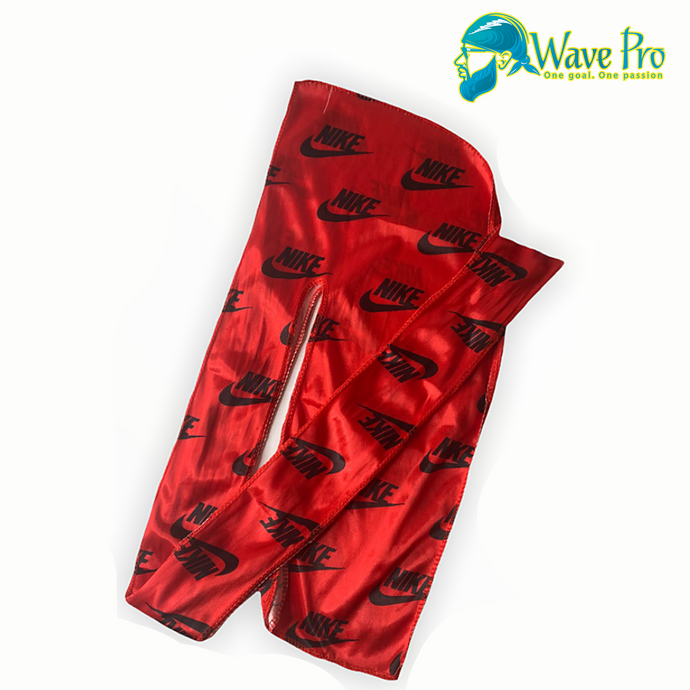 Wave Pro Durags | Silky Nike Red Swoosh Durag
