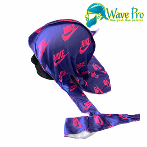 Wave Pro Durags | Silky Purple/Pink Swoosh Durag