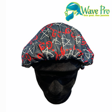 Load image into Gallery viewer, Wave Pro Durags | Silky Red/Black GG Bonnet
